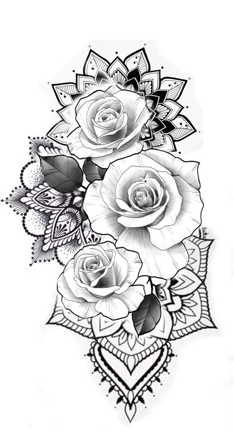 Flower Tattoo Printable
